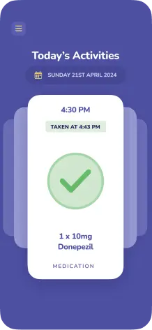 Medication reminders screen